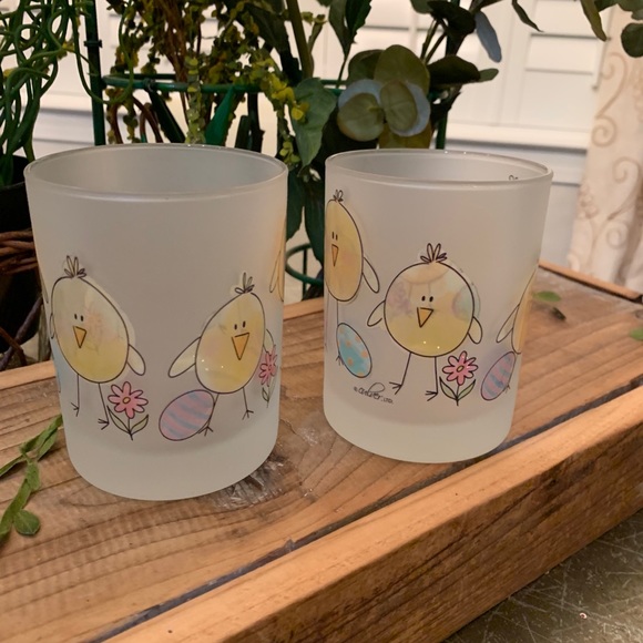 ALBERTO CULVER “Easter Chicks” Old Fashion Bar Glasses RARE - Picture 7 of 7